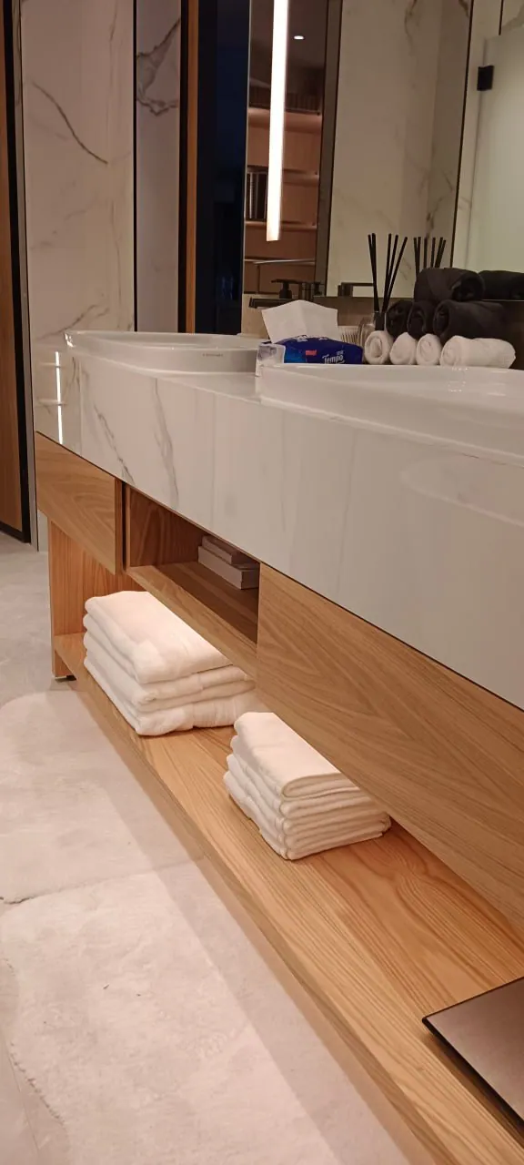 Bathroom furniture in a Burj Khalifa apartment detail